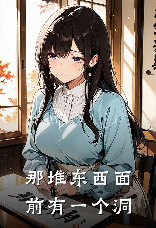 那堆东西面前有一个洞