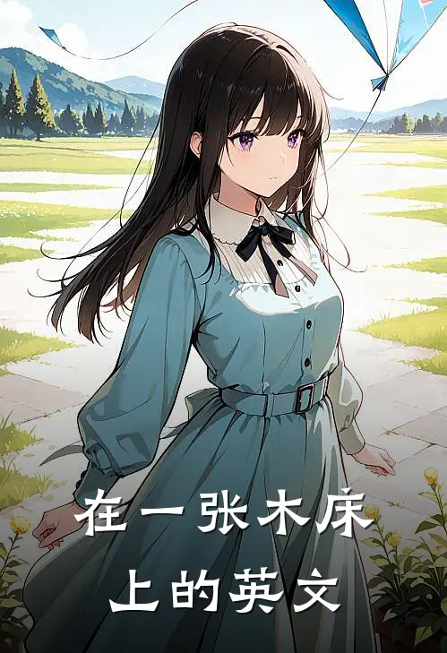在一张木床上的英文