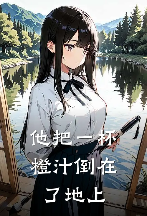 他把一杯橙汁倒在了地上
